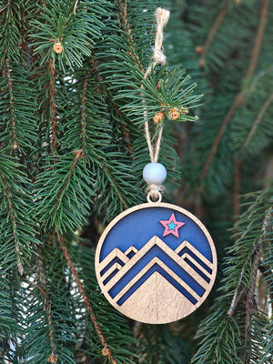 Appalachian Mountain/ Roanoke Star Ornament